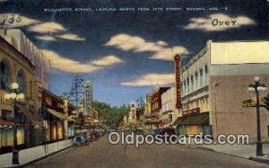 Willamette Street - Eugene, Oregon OR Postcard