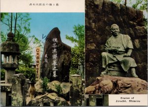 Statue of Jirocho Shimizu Japan Postcard PC239