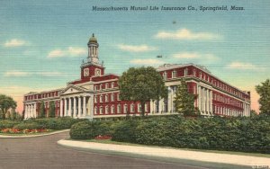 Vintage Postcard 1931 Massachusetts Mutual Life Insurance Co. Springfield MA