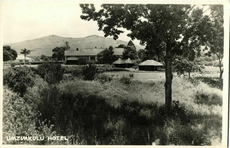 south africa, UMZIMKHULU, KwaZulu-Natal, Umzimkulu Hotel 1950s RPPC Postcard (1)