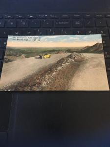 Vintage Postcard; The Pikes Peak Auto Highway, World's Highest Highway