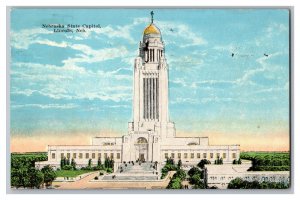 c1924 Postcard Nebraska State Capitol Lincoln Nebr. Nebraska