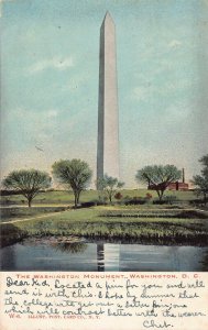Washington Monument, Washington, D.C., Very Early Postcard, Used in 1906