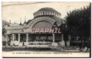 Old Postcard Evian Les Bains Casino & Gardens