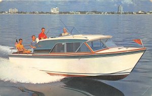 H84/ Canada Postcard Chrome Ontario Toronto Rent-A-Cruiser Boat Ad 109