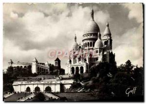 Modern Postcard Paris Sacre Coeur From Montmartre