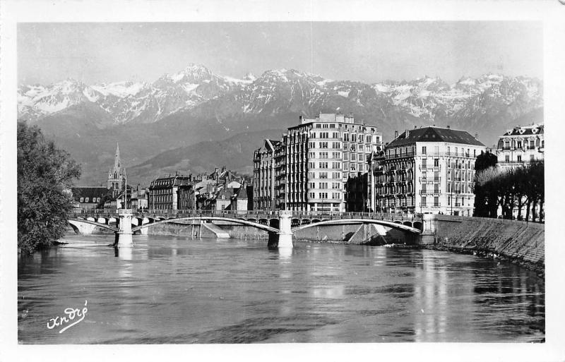 BR10624 Grenoble Pont de la Porte de France et les Alpes    France