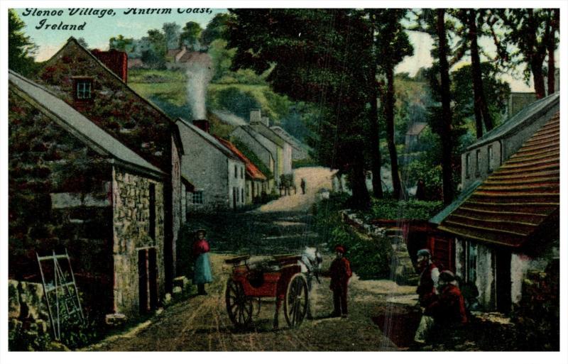 Ireland Glenoe   Main St.  of Village