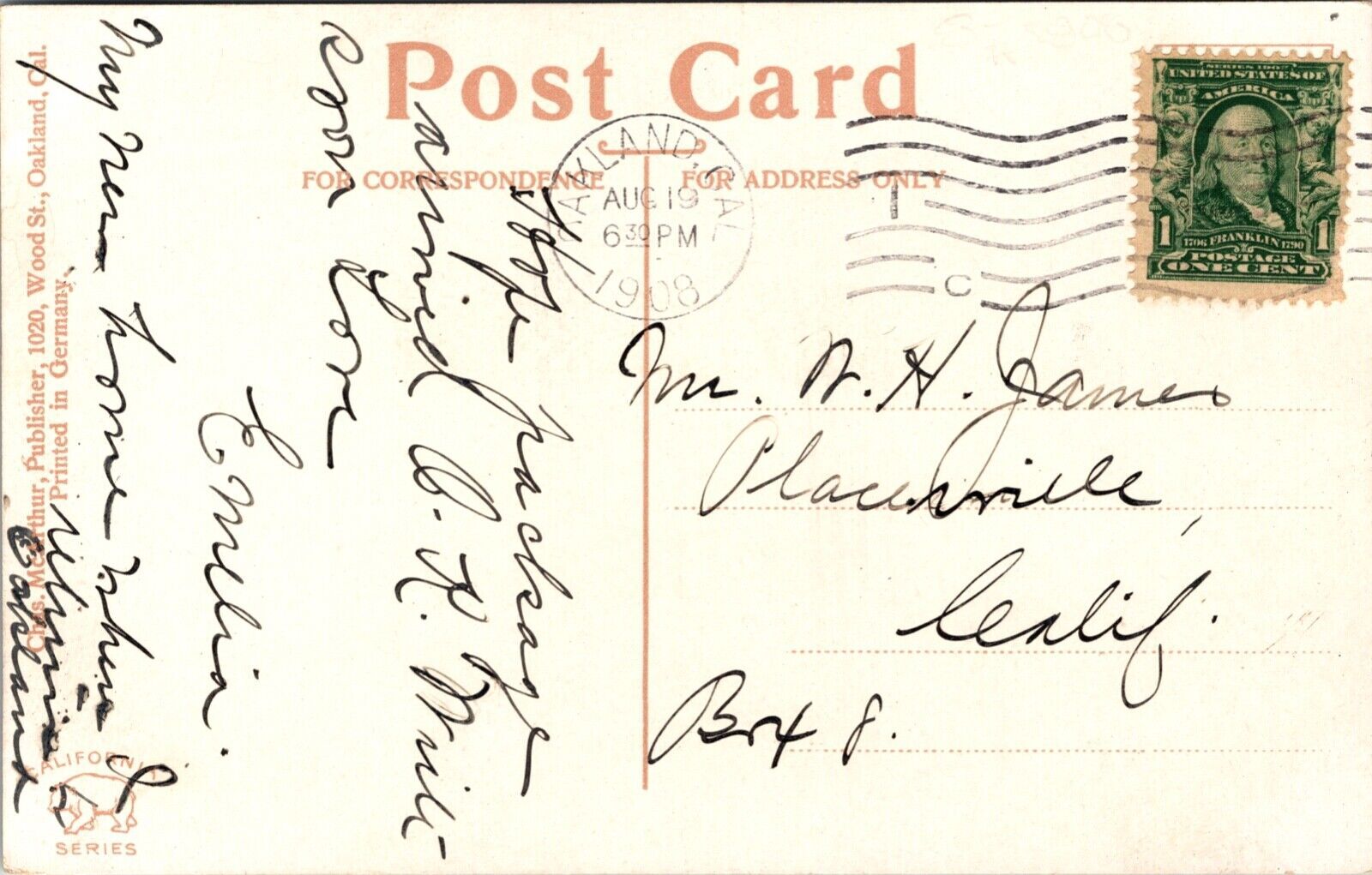 Postcard of the Key Route Inn in Oakland, California | United States ...