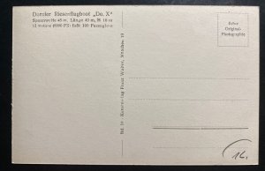 Mint Dornier DOX Giant Seaplane Real Picture Postcard Departure Scene