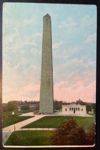 Vintage Postcard 1909 Bunker Hill Monument, Charlestown, Massachusetts (MA)