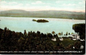 Eagle Bay Hotel from Eagle Mountain, Grand View Neodack Adirondacks Postcard R19
