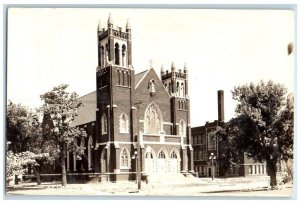 c1905 St. Cecilia's Catholic Church Hastings Nebraska NE RPPC Photo Postcard