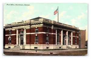Postcard Post Office Hutchinson Kansas c1911 Postcard