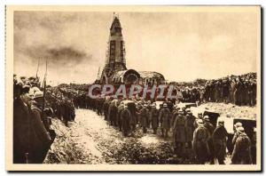 Old Postcard solemn Douaumont traduction remains of our Heros September 18, 1...