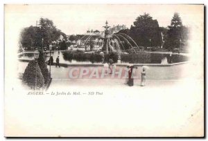 Old Postcard Angers Le Jardin Du Mail