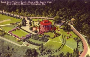 AERIAL VIEW, VESTAVIA, HOME OF GEO. B. WARD, SHADES MOUNTAIN, BIRMINGHAM, AL