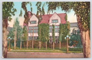 State View~Nile Club From Street~Oakland CA~Lamppost~EH Mitchell Vtg Postcard