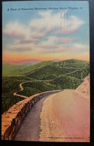 Vintage Postcard 1958 Pinnacle Mountain, Skyline Drive, Virginia