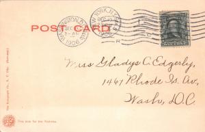 NIAGARA FALLS NY~UPPER CANADIAN RAPIDS~THIRD SISTER ISLAND~ROTOGRAPH POSTCARD 06