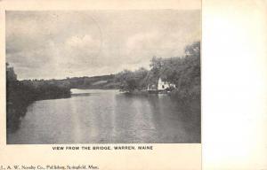 Warren Maine Scenic Waterfront Antique Postcard K83758