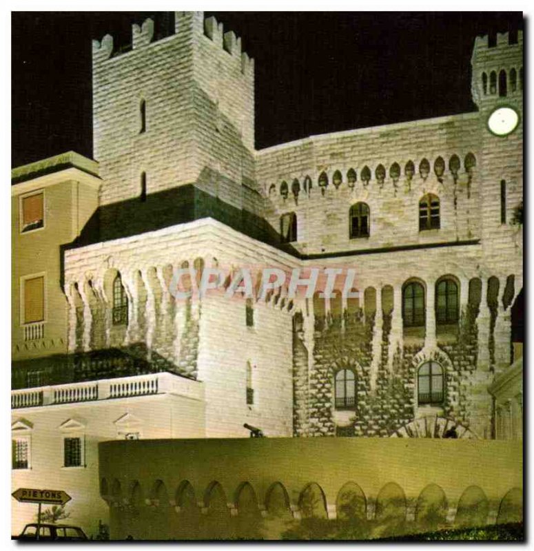 Modern Postcard Principality of Monaco Prince's Palace Illumination