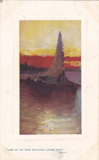 Long On The Wave Refletced Lustres Play Sunset Glow Series 1909 Tucks