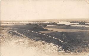 D55/ Glendive Montana Mt Real Photo RPPC Postcard 1913 Yellowstone River Valley