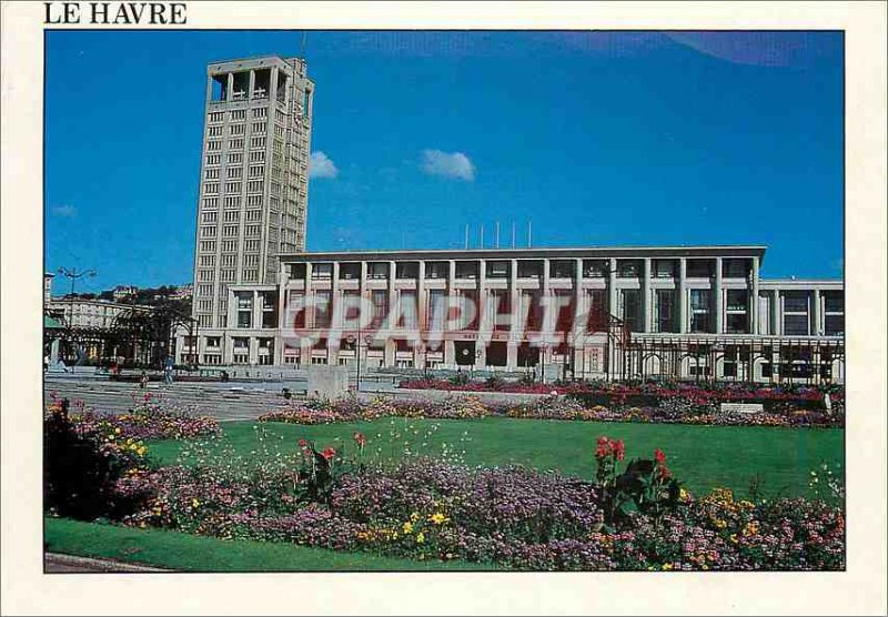 Modern Postcard Le Havre Seine Maritime Place de l'Hotel de Ville