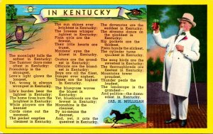 Kentucky Gentleman and Poem In Kentucky By Jas H Mulligal