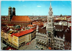 M-12712 Townhall and Famous Frauenkirche Munich Germany