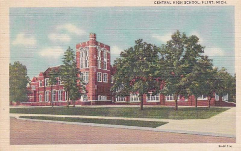 Michigan Flint Central High School Curteich