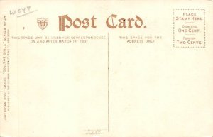 Comic Yale View Postcard Backing 