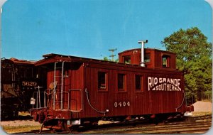 Vtg Golden CO Colorado Railroad Museum Rio Grande Southern Caboose Postcard