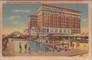 Postcard Admiral Hotel and Swimming Pool Cape May NJ