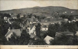 Richford Vermont VT Bird's Eye View c1910 Vintage Postcard