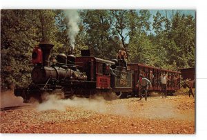 Branson Missouri MO Vintage Postcard Silver Dollar City Amusement Park Train