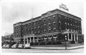 Middlesboro Kentucky outside view Hotel Cumberland real photo pc Z12052