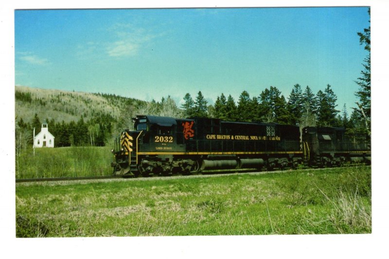 Cape Breton & Central Nova Scotia Railway, Lord Byron Train, Glen, N.S  1964.