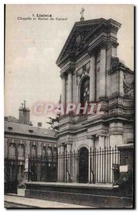 Old Postcard Lisieux Chapel and statue of the carmel