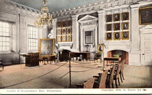 Pennsylvania Philadelphia Independence Hall Interior Declaration CHamber