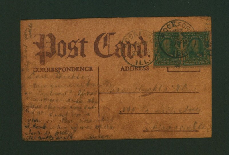 Seen In Lapland Leather Postcard Romantic