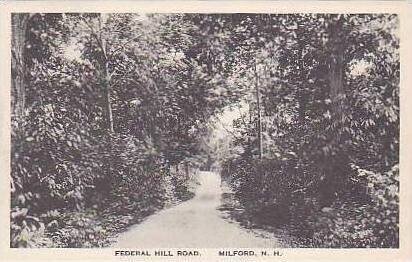 New Hampshire Milford Federal Hill Road Albertype