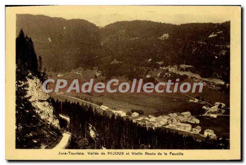 Postcard Old Jura Mijoux Tourist Valley Of And Old Route De La Faucille