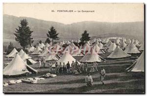 Pontarlier - Encampment - Old Postcard