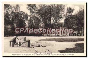 Old Postcard Rethondes location Wagon German Plenipotentiary and sheltered fr...