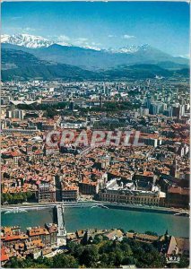 Modern Postcard Grenoble (Isere) Olympic Village General view Isere deep Tail...