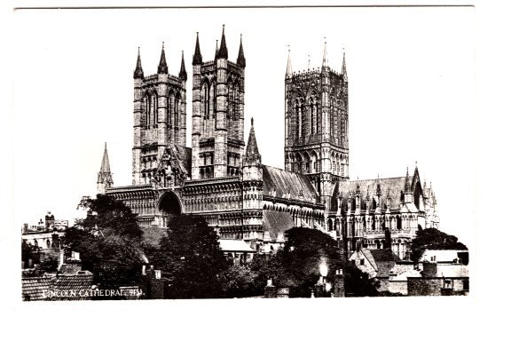 Real Photo, Lincoln Cathedral,  England