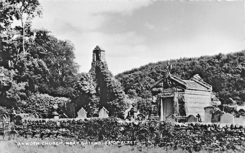 GATEHOUSE OF FLEET SCOTLAND~ANWORTH CHURCH~PHOTO POSTCARD