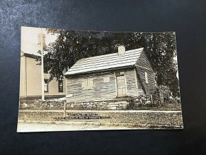 Postcard RPPC Ohio Land Co. Office, Oldest Building in Marietta, OH.aa1